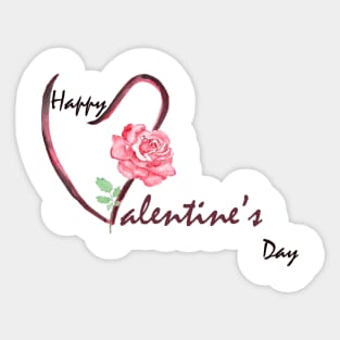 Happy Valentine's day card Sticker